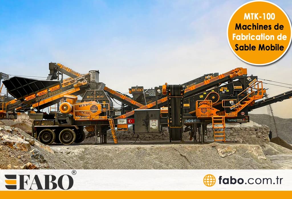 MTK-100 Machines de Fabrication de Sable Mobile